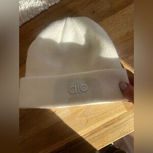 ALO Yoga White Beanie
